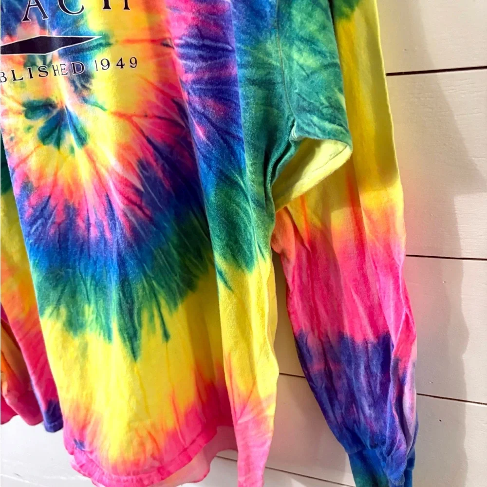 Seagrove Beach Tie-Dye Long Sleeve Shirt – Multicolor Unisex - Picture 3 of 4